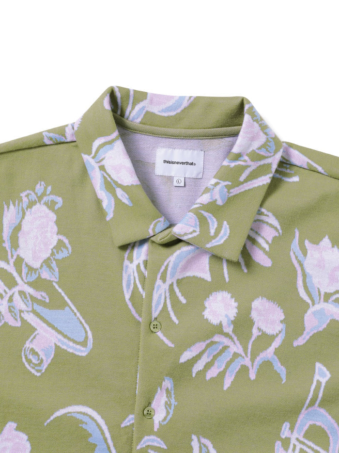 Object Jacquard Button Up Top