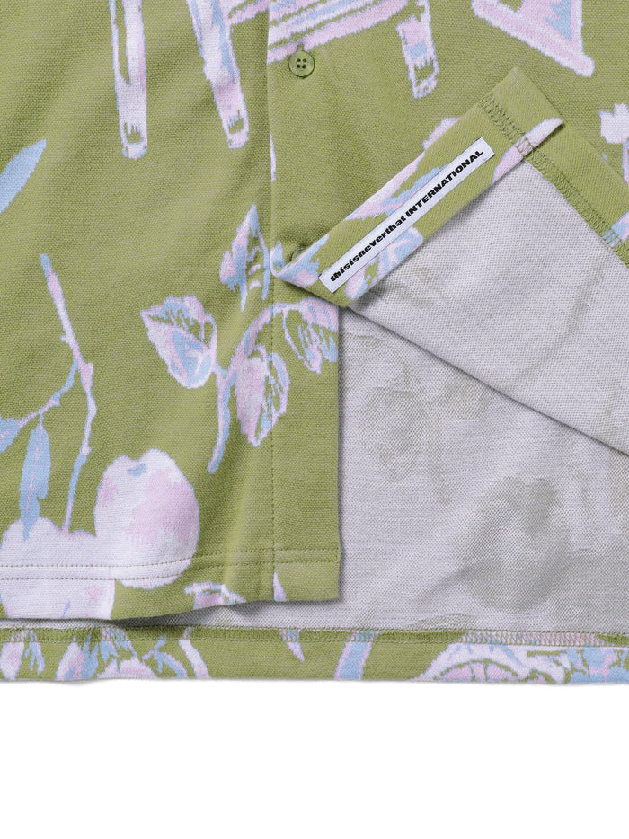 Object Jacquard Button Up Top
