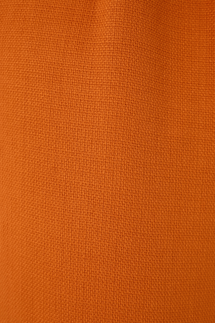 Orange Samba Buttoned Waist Side Pockets Tailored Pants_6
