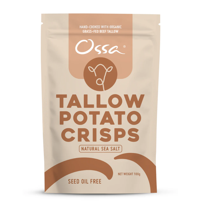 Ossa Organic Tallow Potato Crisps 100g
