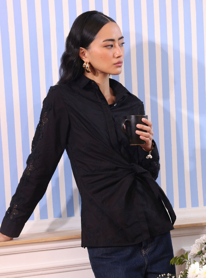 Otto Supima Cotton Black Shirt