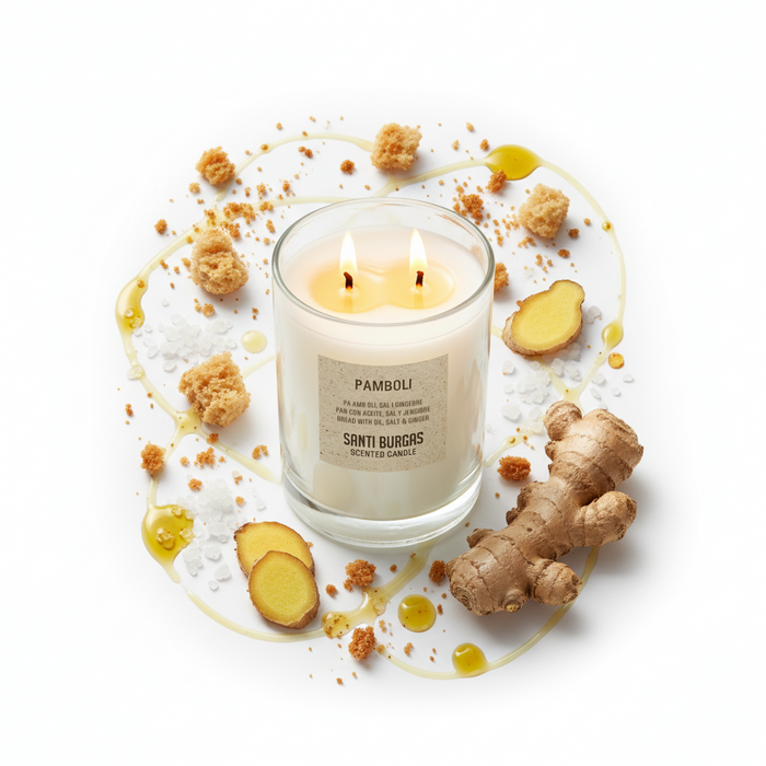 Espelma Pamboli. Pa, oli, sal. Aromàtica. Ceres vegetals 100%