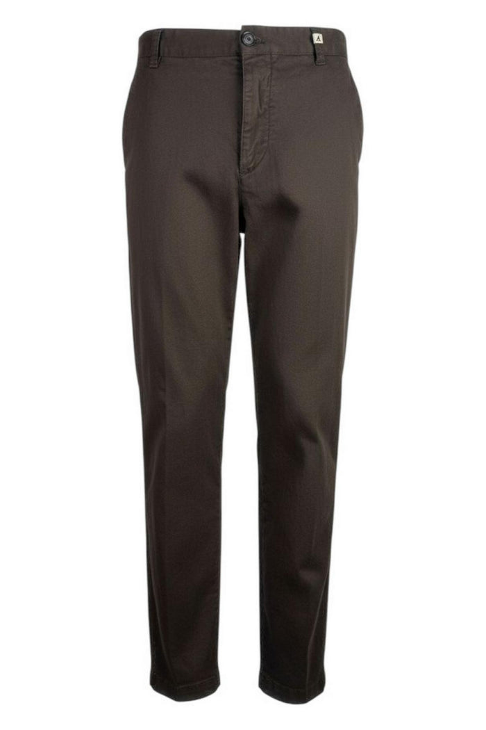 pantalone donna a sigaretta marrone