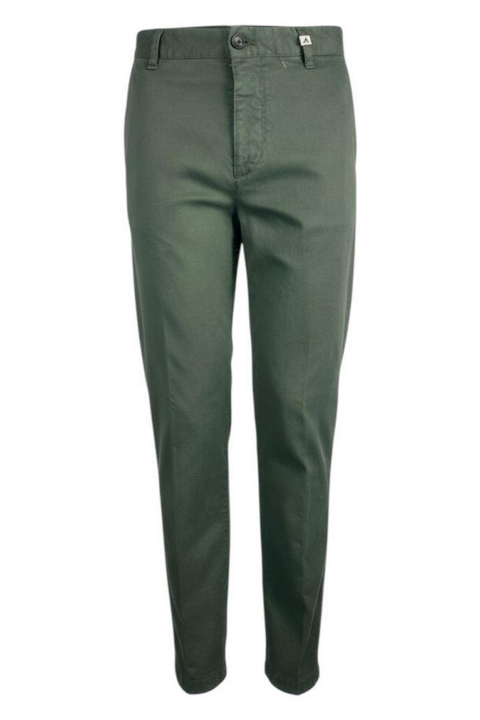 pantalone donna a sigaretta verde