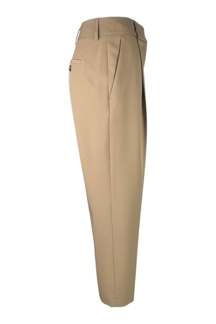 pantalone donna baloon cuoio