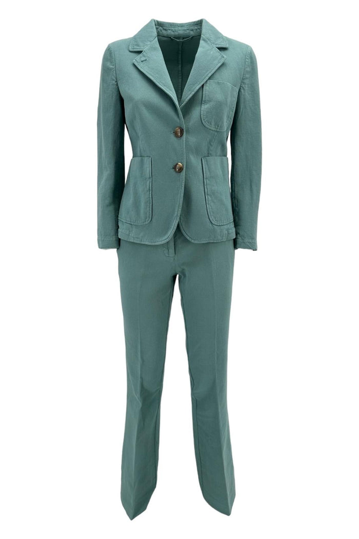 Pantalone donna in canvas acqua a zampa