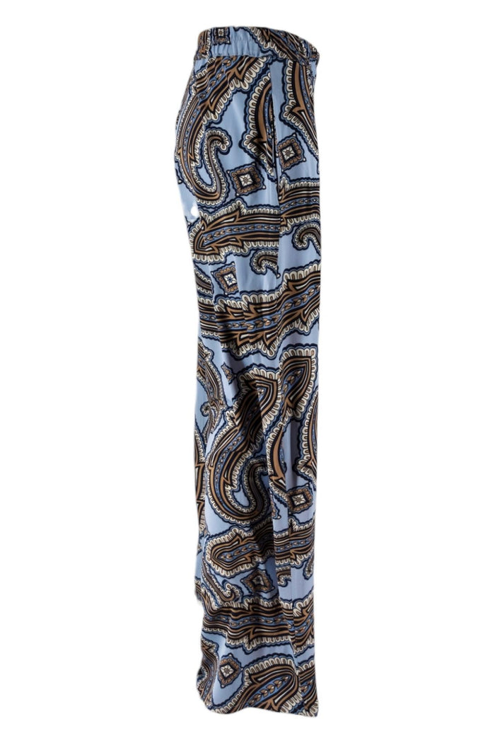 Pantalone Lavanda/beige/blu