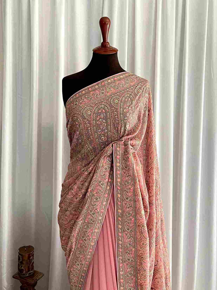 Pashmina Kashmiri Georgette: Séra