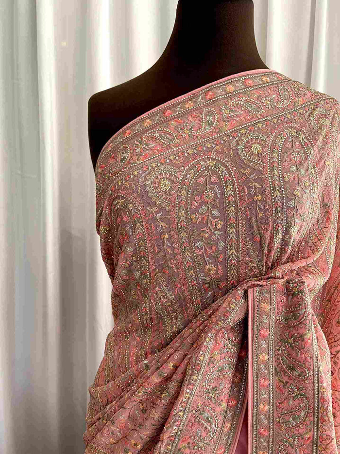 Pashmina Kashmiri Georgette: Séra