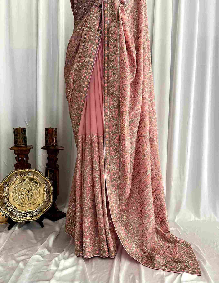 Pashmina Kashmiri Georgette: Séra