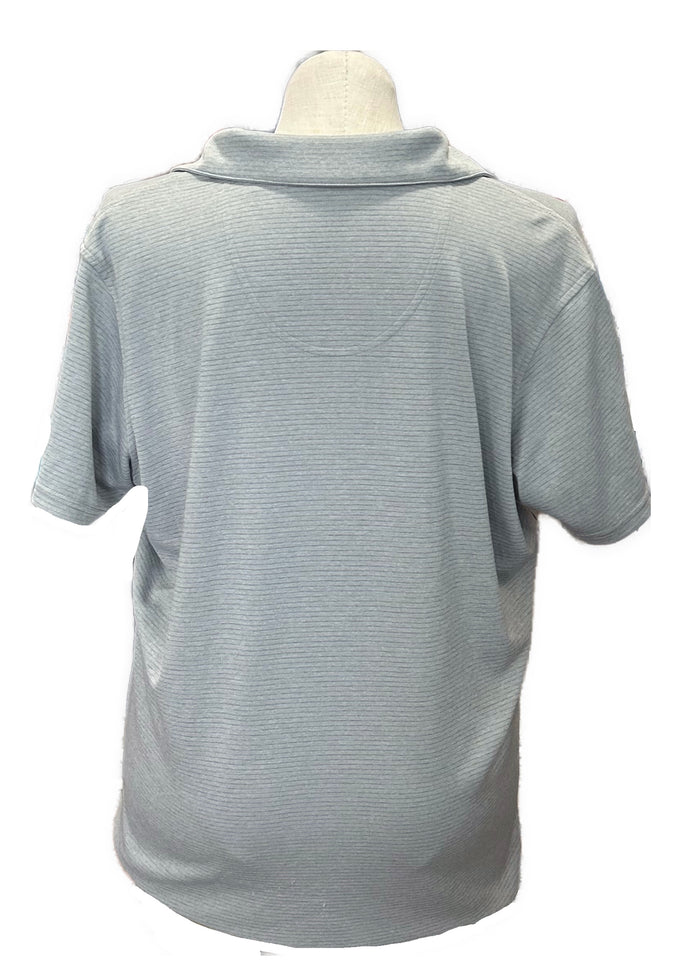 Pebble Beach V-neck Textured Stripe Golf Polo Size XXXL