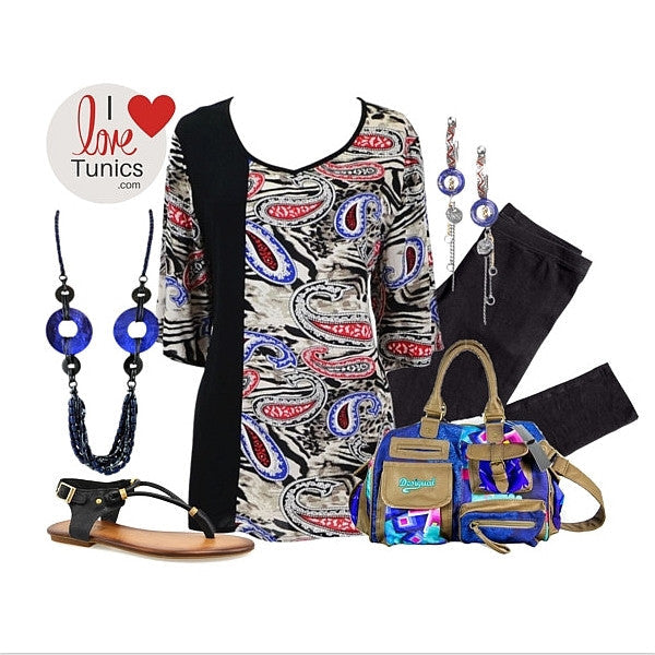 Sun Rose Penny Paisley Tunic featuring a vibrant paisley pattern, lightweight fabric, and relaxed fit for casual wear.