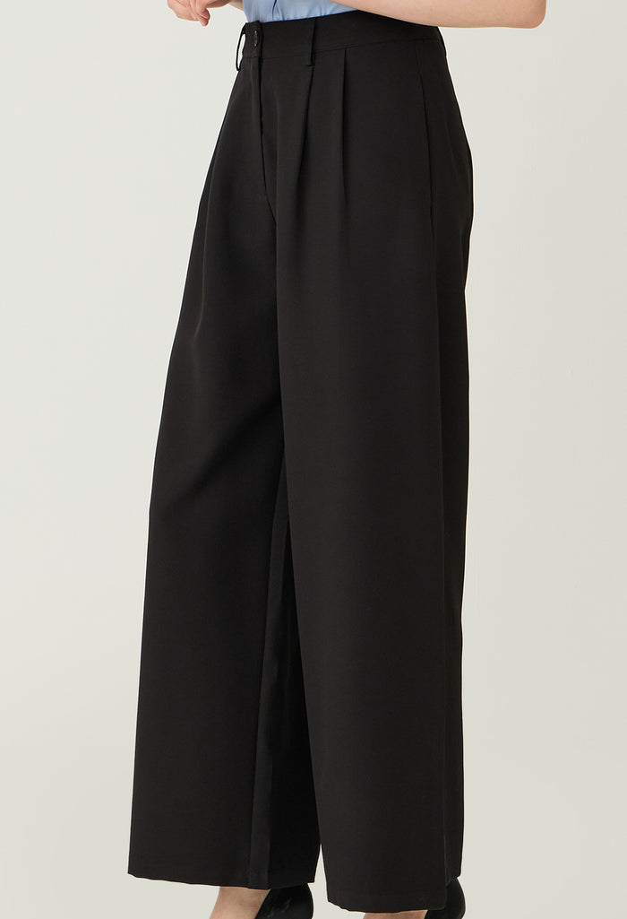 Pleated Front Palazzo Pants