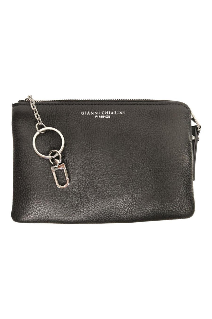 Portacarte donna in pelle nero