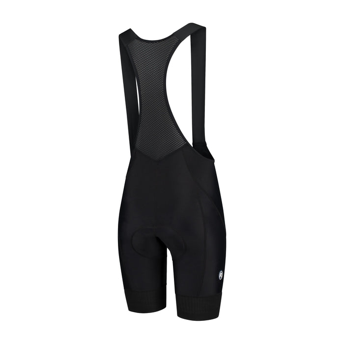 Rogelli Power korte fietsbroek dames zwart achterkant.