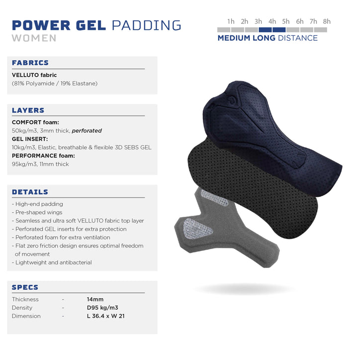 Power Fietsbroek Dames - Zwart