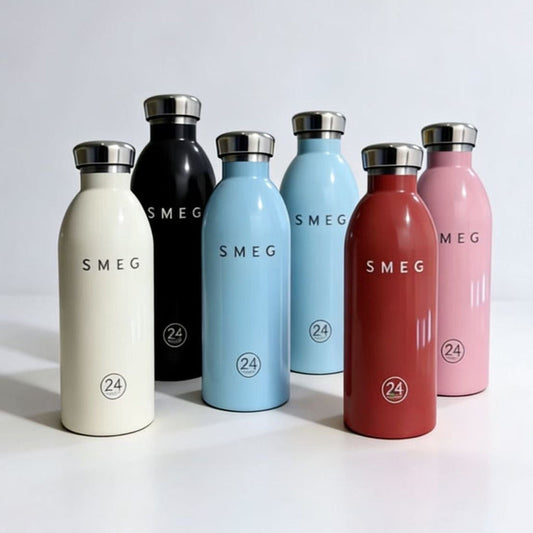 premium Smeg style stainless steel water bottle 500ml hot and cold insulated flask – Pakistan