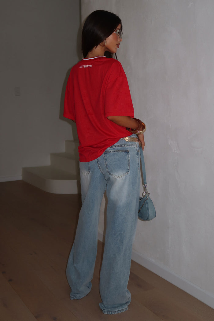 Quarterback Tee - Red