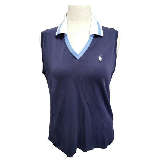 Ralph Lauren Polo Golf Navy Sleeveless Golf Polo Size XL MSP$100