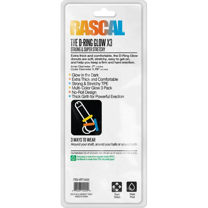 RASCAL THE D-RING GLOW X3