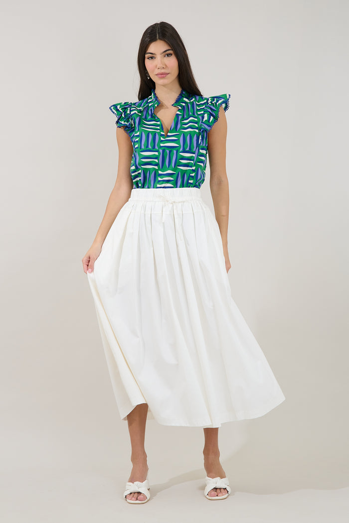 Rayen Ruffle Top Marlin