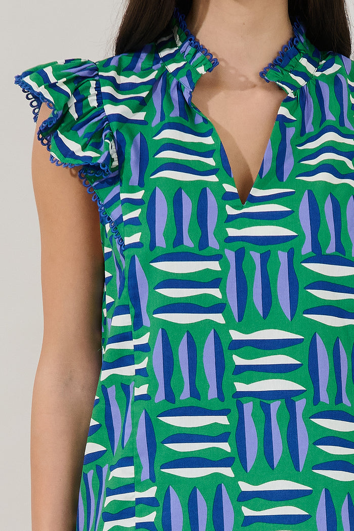 Rayen Ruffle Top Marlin