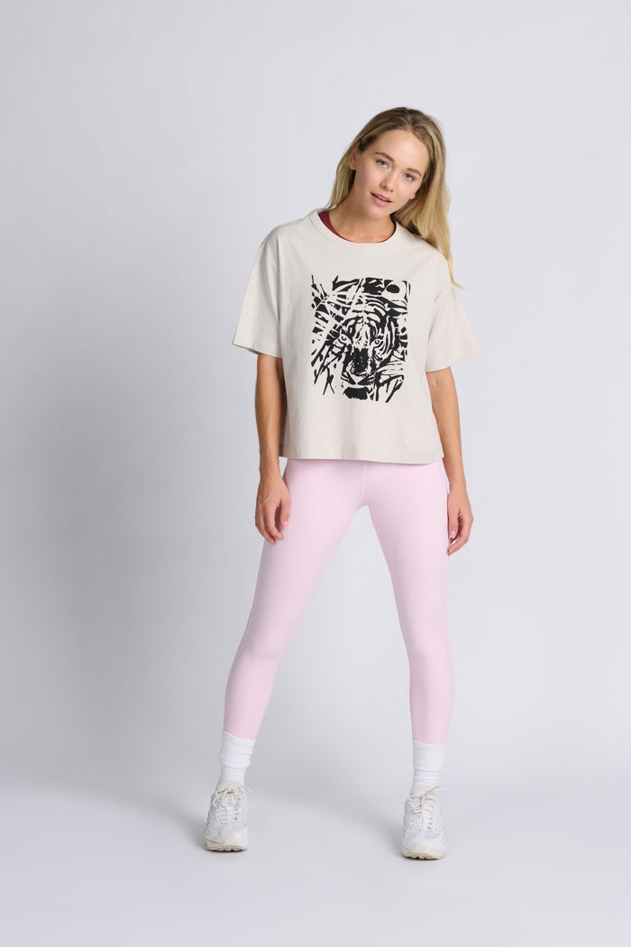 Rayure High Waist Legging - Pink - ANNIE.G