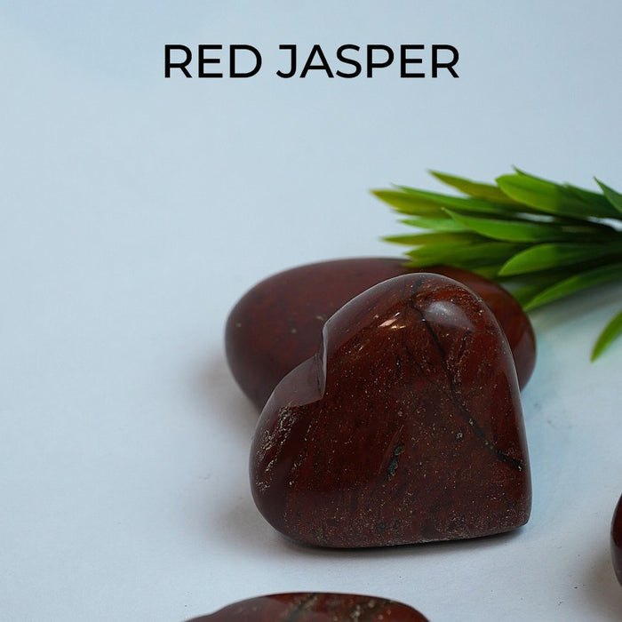 Red Jasper Big Heart Stone