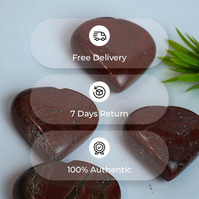 Red Jasper Big Heart Stone