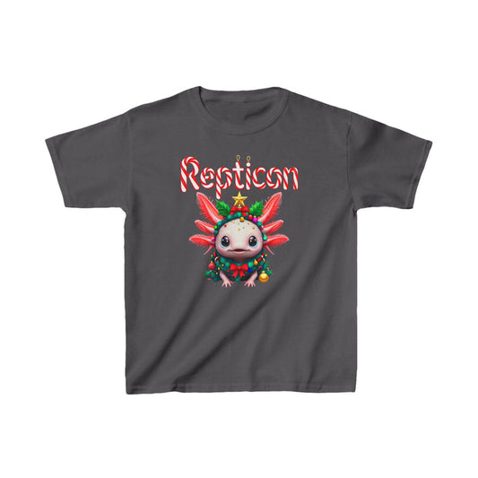 Repticon Kids Heavy Cotton™ Tee w/ Axolotl Christmas Tree