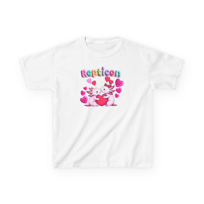 Repticon Kids Heavy Cotton™ Tee w/ Valentine Axolotls