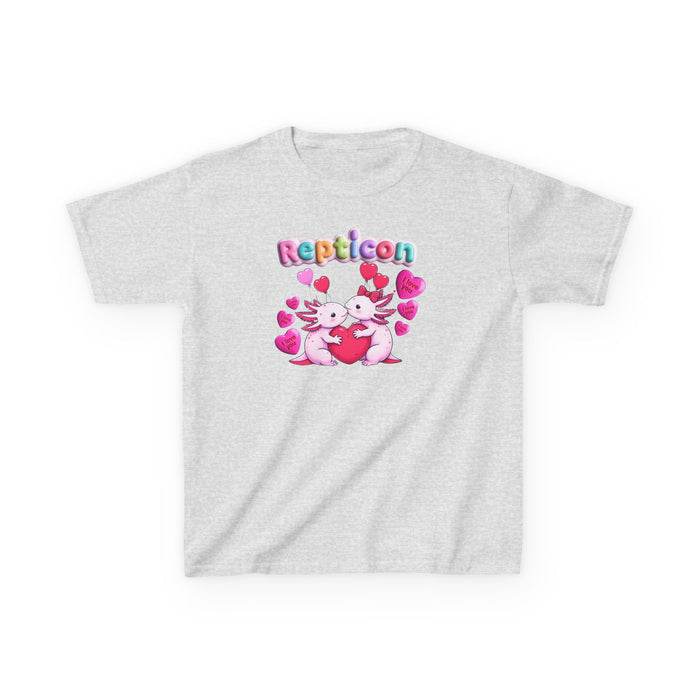 Repticon Kids Heavy Cotton™ Tee w/ Valentine Axolotls
