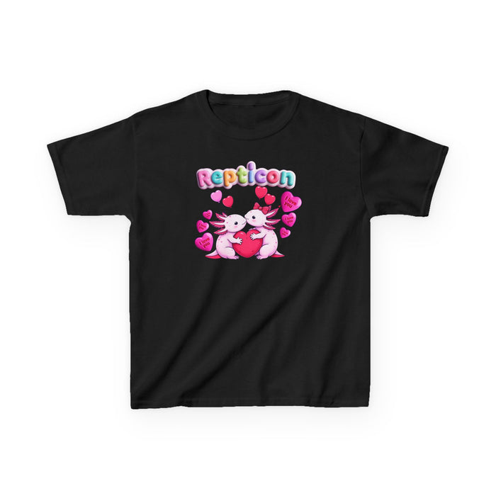 Repticon Kids Heavy Cotton™ Tee w/ Valentine Axolotls