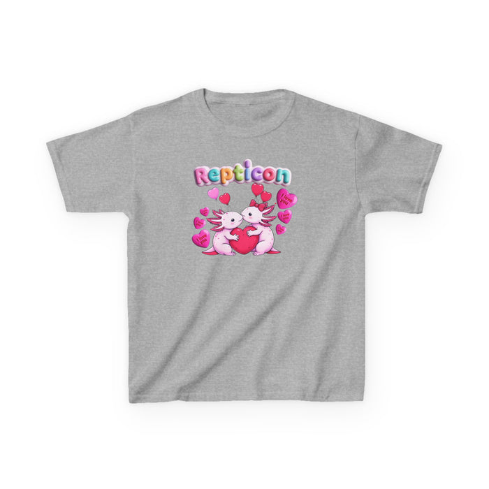 Repticon Kids Heavy Cotton™ Tee w/ Valentine Axolotls