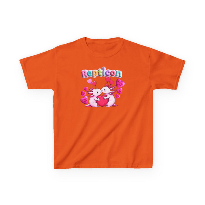 Repticon Kids Heavy Cotton™ Tee w/ Valentine Axolotls
