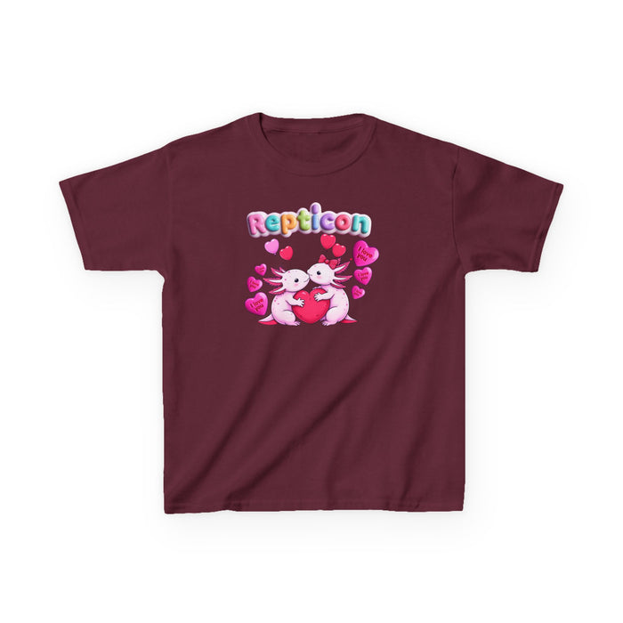 Repticon Kids Heavy Cotton™ Tee w/ Valentine Axolotls