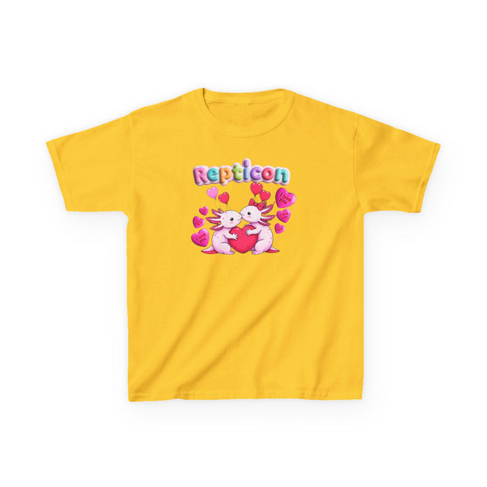 Repticon Kids Heavy Cotton™ Tee w/ Valentine Axolotls