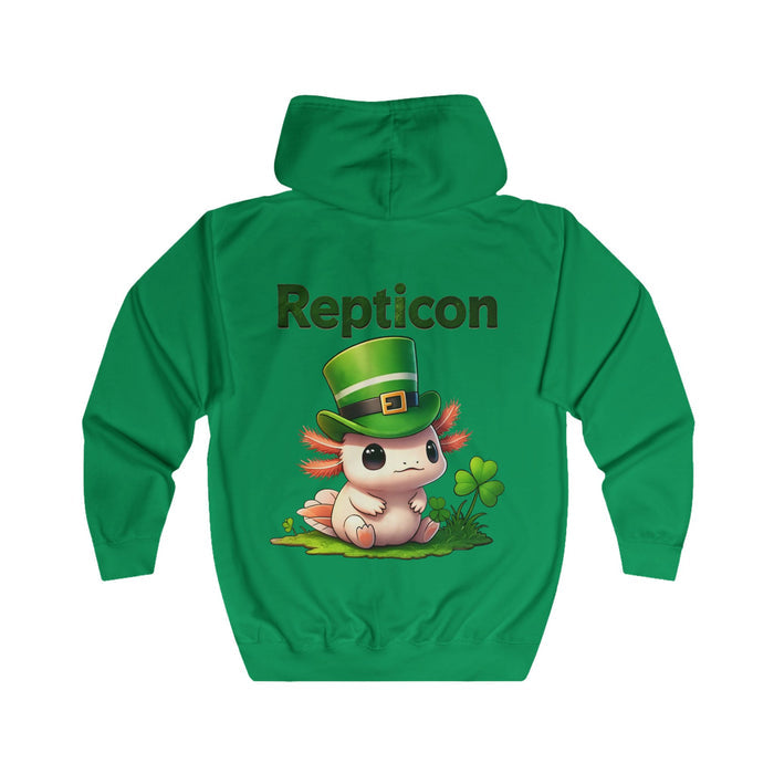Repticon Unisex Full Zip Hoodie w/ Axolotl