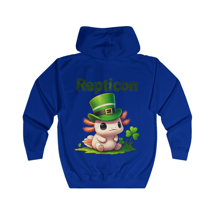 Repticon Unisex Full Zip Hoodie w/ Axolotl