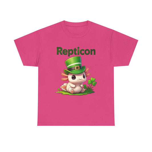 Repticon Unisex Heavy Cotton Tee w/ Axolotl