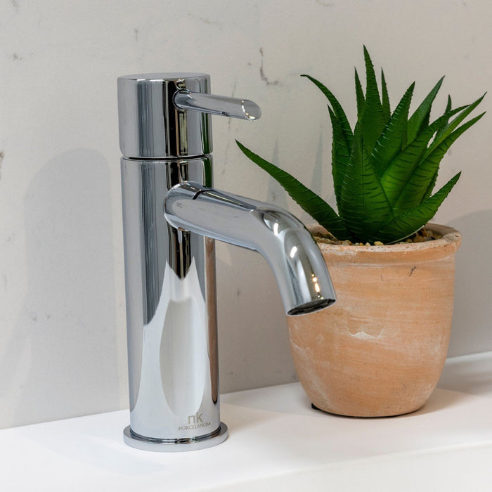 ROUND Single Lever Basin Mixer - Chrome Taps Noken by Porcelanosa