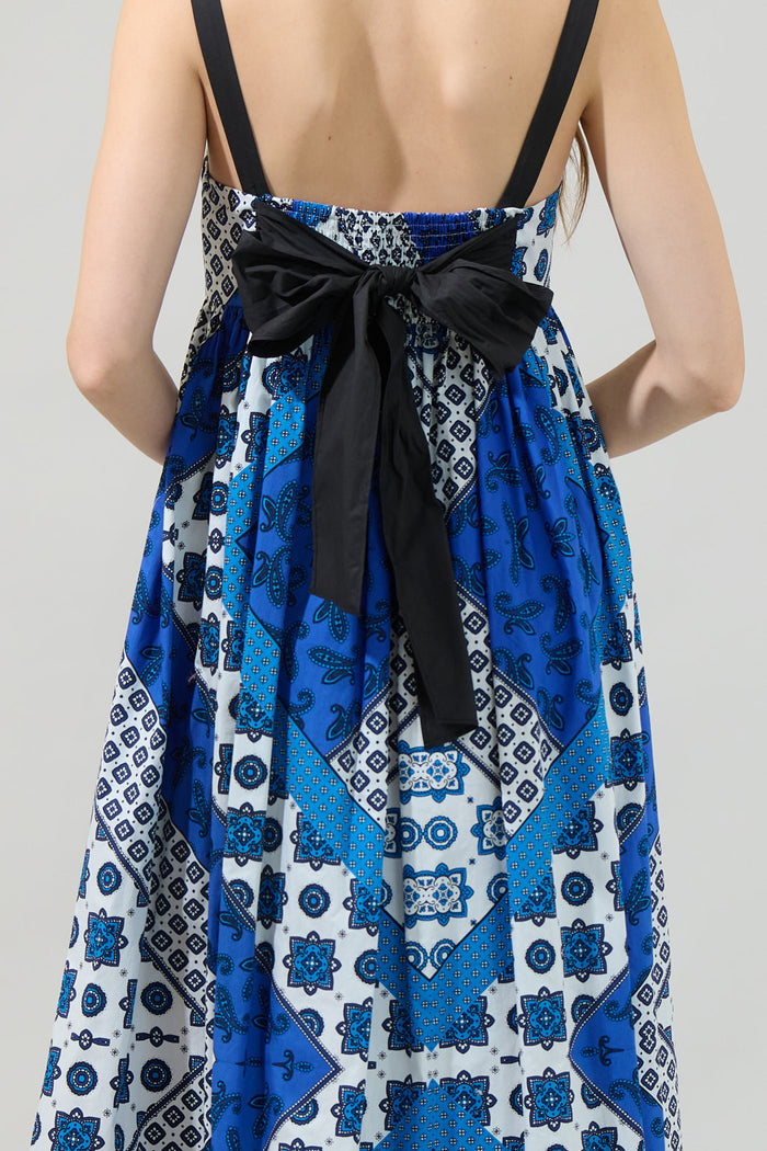 Roxy Fabiola Smock Back Pleated Maxi Dress