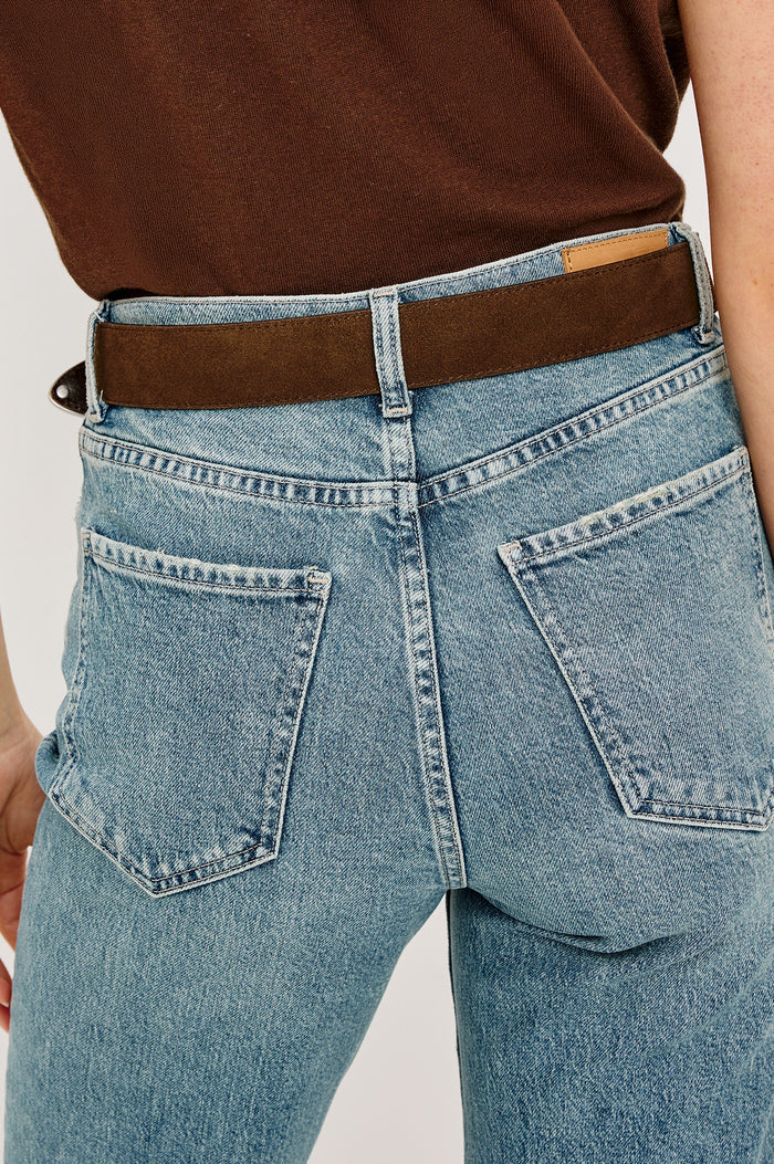 RYDER BELT - CHOCOLATE SUEDE