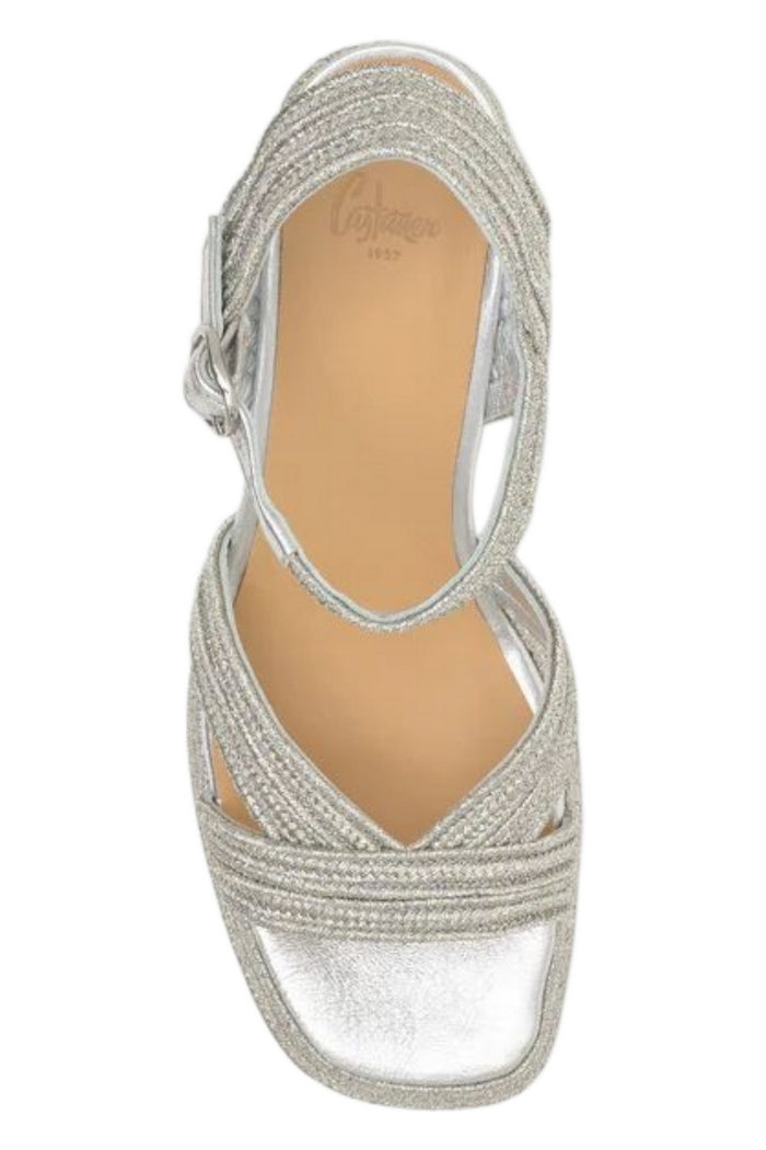 sandalo donna platino