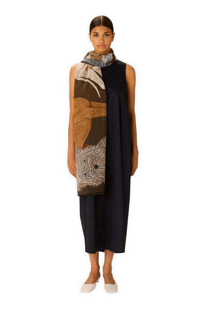 sciarpa donna 100x190 fantasia toutou militare