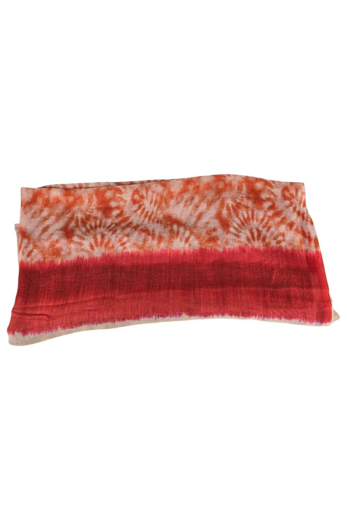 sciarpa donna fantasia batik corallo