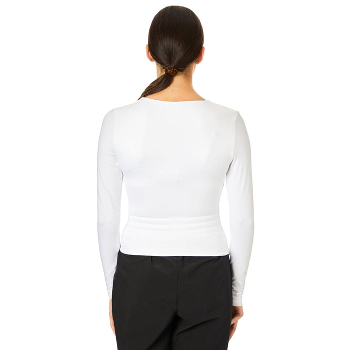 Second Skin - Roxie, Crew Neck, Long Sleeve 064 - White
