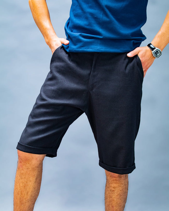 Short Noir Linen