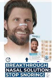 Sleepco Advanced Anti-Snoring Nasal Strips – Instant Nasal Congestion Relief & Better Sleep Solution (15 Strips Pack)
