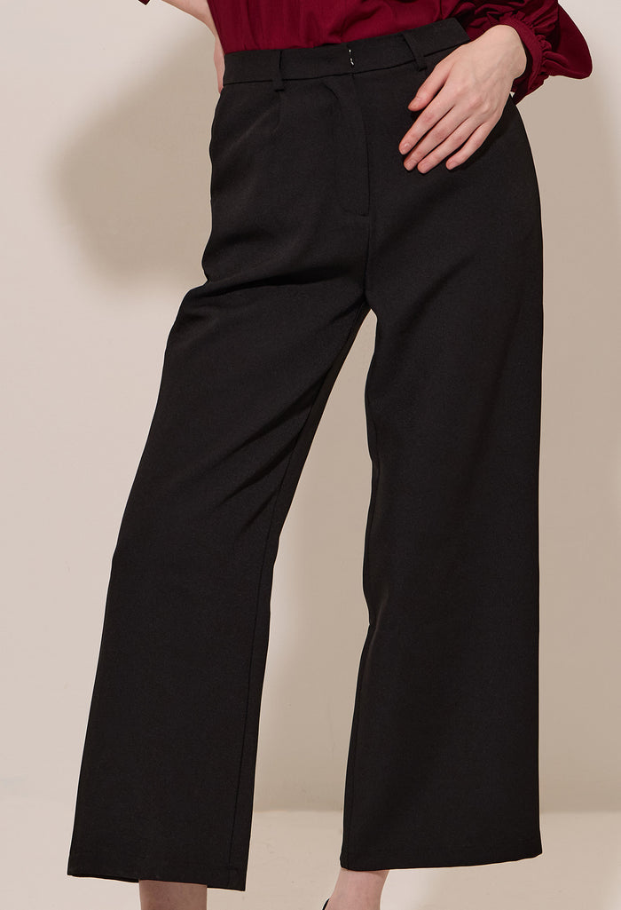 Smocked Back Pleat Trousers